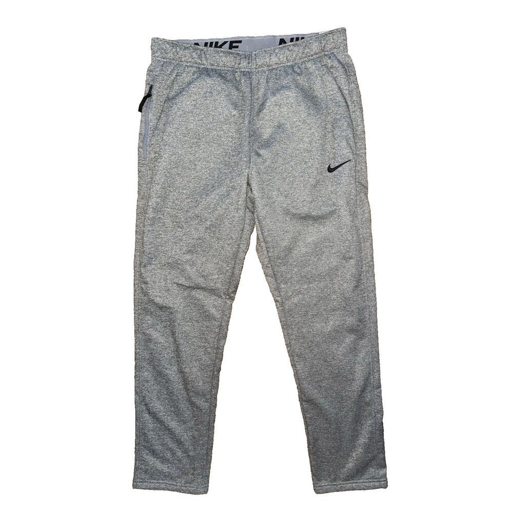 Nike Therma Fit Fitness Open Hem Gym Pants Mens Size Medium DQ4856-063 Gray